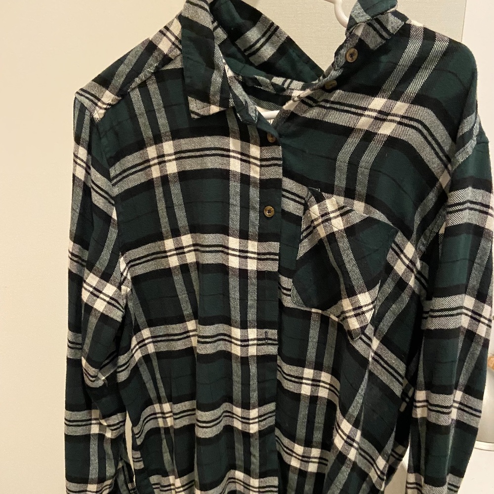 Dark green plaid jacket, size M, Blue Notes